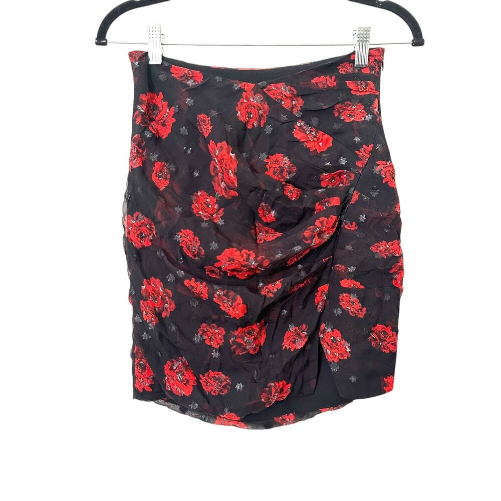 IRO Bootab Chiffon Floral Mini Skirt NWT 34 (US 2) - Picture 2 of 6